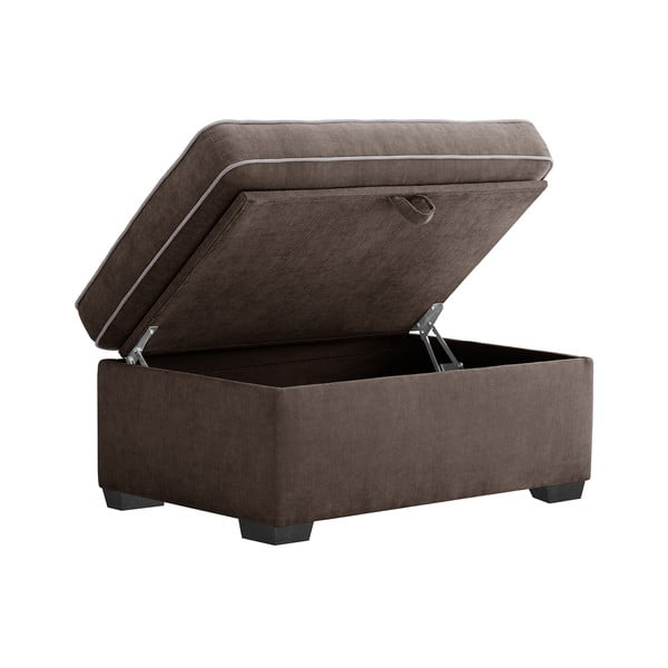 Smeđi tabure s prostorom za odlaganje Jalouse Maison Serena-image-2