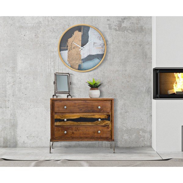 Plavi zidni sat Mauro Ferretti Art, ø 60 cm-image-1