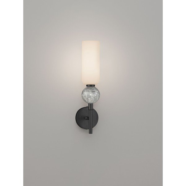 Mat crna zidna lampa od kamenine Filomena – Nova Luce-image-3