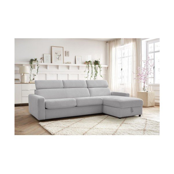 Svijetlo siva sklopiva kutna garnitura (promjenjiva) Monaco – Bobochic Paris-image-1