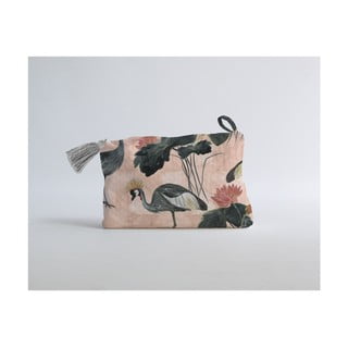 Kozmetička torbica s primjesom pamuka Madre Selva Flores y Gruas