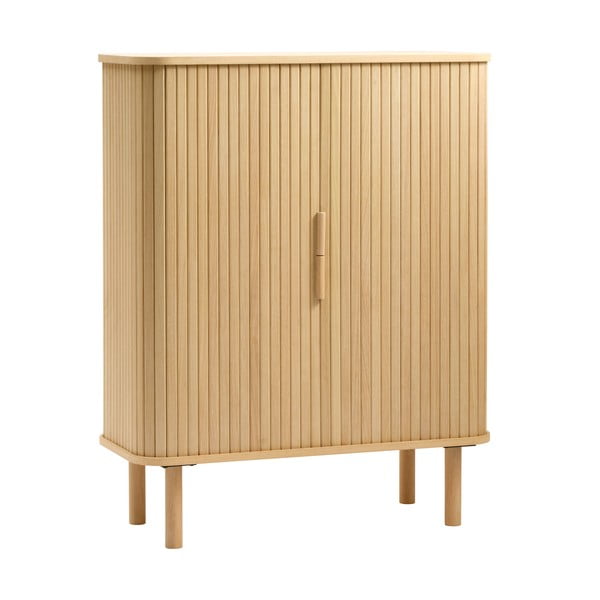 Ormarić u dekoru hrasta s kliznim vratima u prirodnoj boji 113x90 cm Cavo – Unique Furniture-image-2