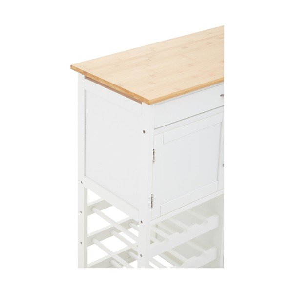 Od bambusa kuhinjski otok na kotačima 37x67 cm Harlow – Premier Housewares-image-4