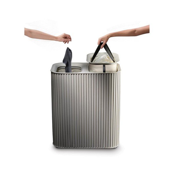 Bež bambusova košara za rublje 2x45 l Tota Luxe – Joseph Joseph-image-4