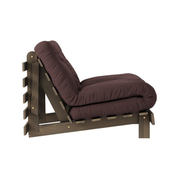 Tamno smeđa fotelja Roots – Karup Design-image-4