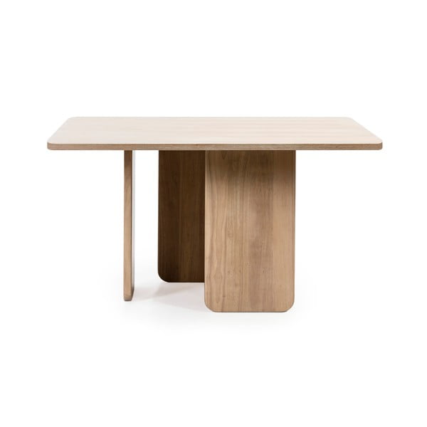 Blagovaonski stol s jasenovim furnirom Teulat Arq, 137 x 137 cm