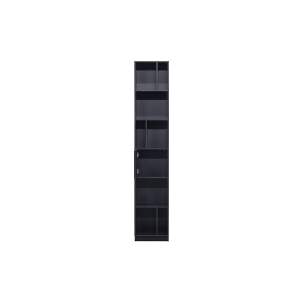 Crna modularna biblioteka od masivnog bora 40x210 cm Finca – WOOOD-image-2