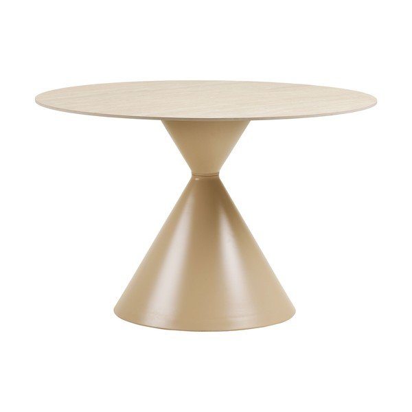 Okrugao blagovaonski stol s keramičkom daskom ø 120 cm Annecy – House Nordic