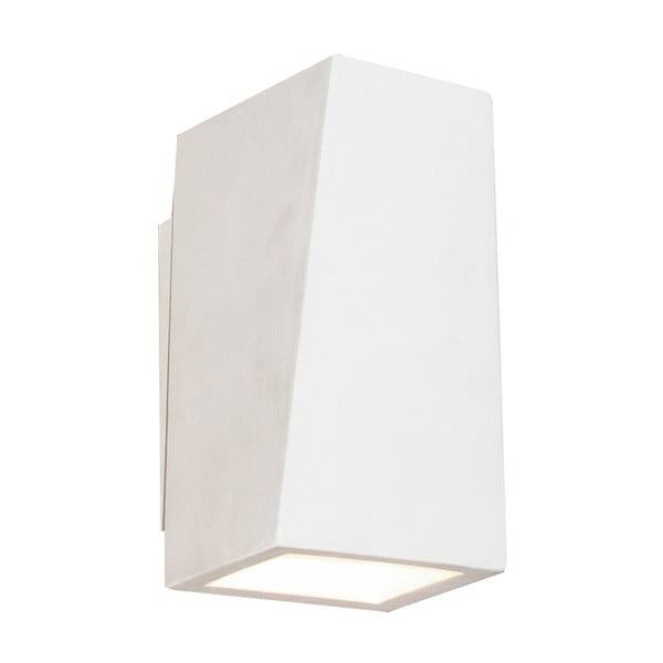 Zidna svjetiljka od bijelog gipsa SULION Cubic
