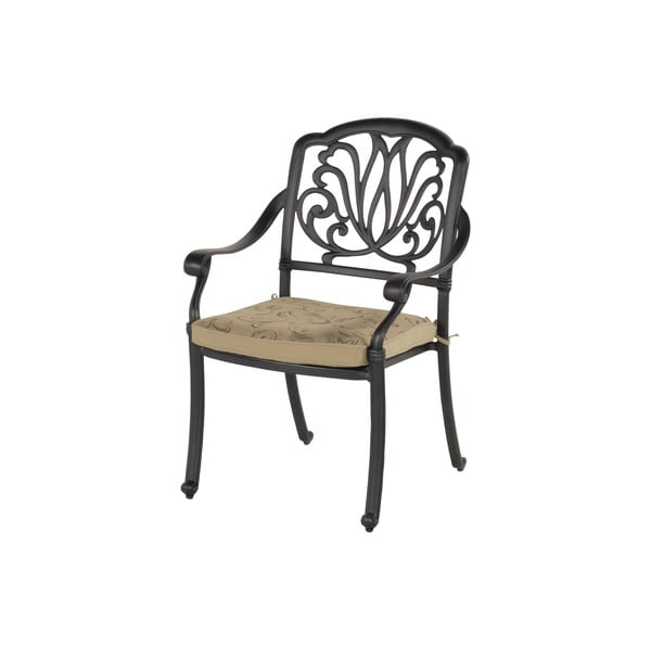 Tamno siva metalna vrtna stolica Amalfi – Hartman