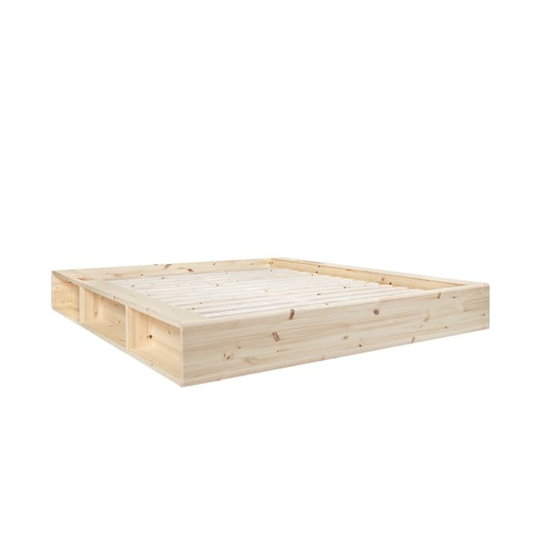 Bračni krevet od borovine s podnicom 140x200 cm Ziggy – Karup Design