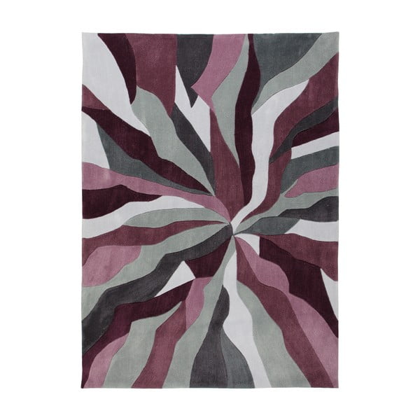 Sivo-ljubičasti tepih Flair Rugs Splinter Purple, 160 x 220 cm