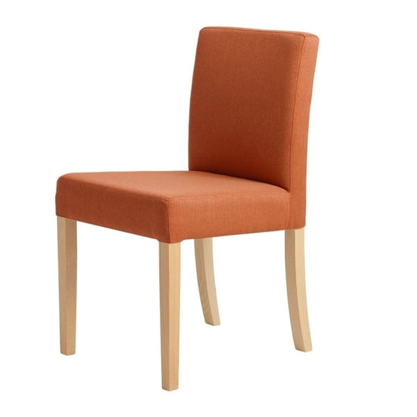 Narančasta stolica s prirodnim nogama Custom Form Wilton