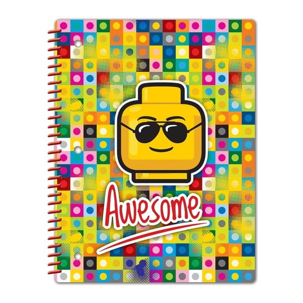 LEGO® Iconic Awesome Spiral Notebook, 96 stranica