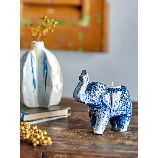 Glineni svijećnjak za svijeću lučicu Oliphant – Bloomingville-image-1