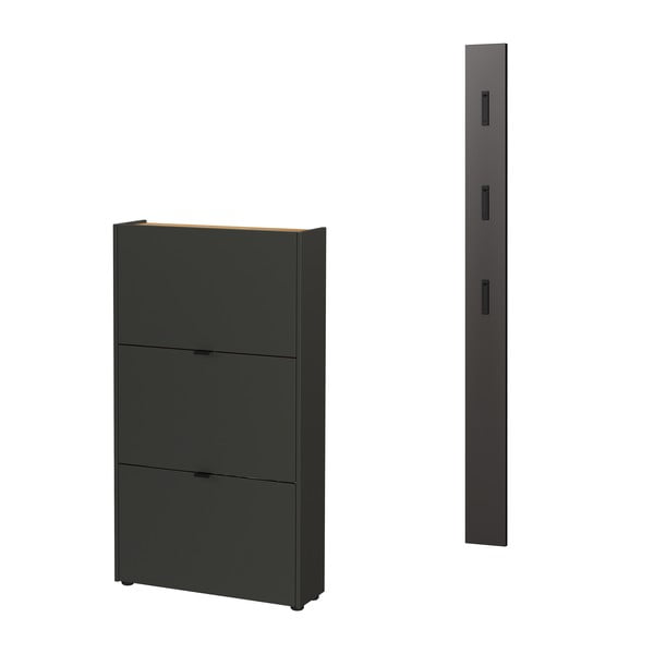Antracitno sivi set za hodnik 101x200x22 cm Ameca – Germania