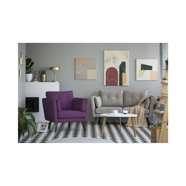 Ljubičasta fotelja Mazzini Sofas Elena-image-4