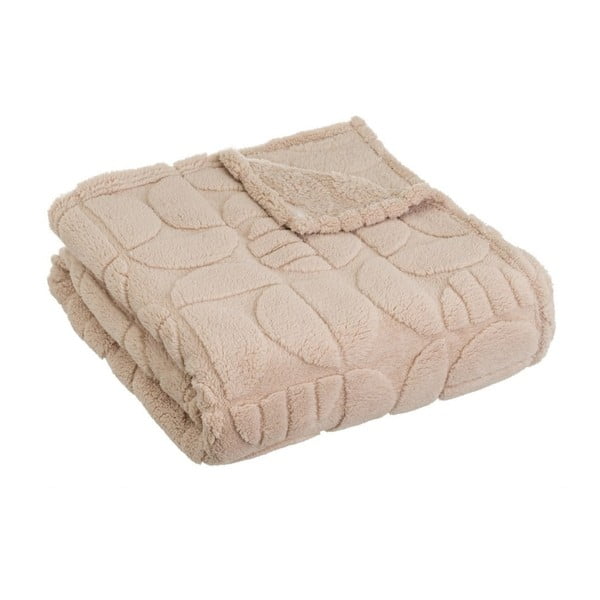 Svjetlo smeđa deka od mikropliša 130x160 cm Mid Century – Casa Selección