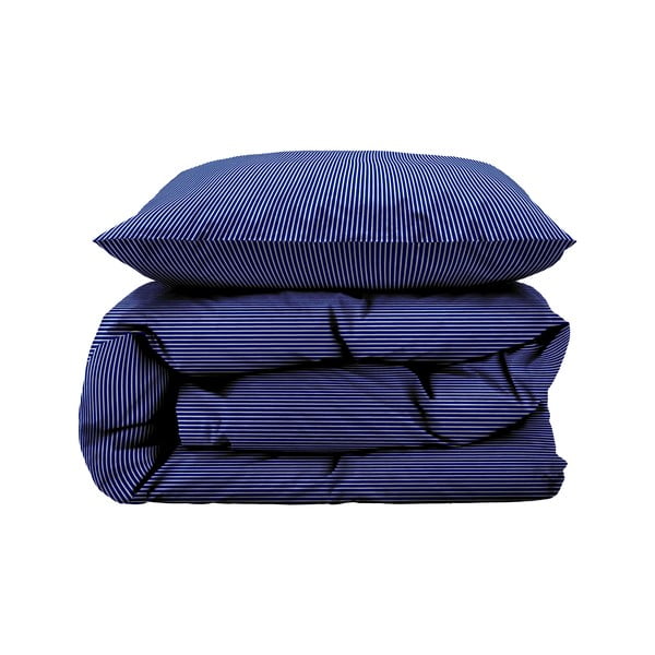 Plava pamučna posteljina za krevet za jednu osobu 140x200 cm Cheerful – Södahl