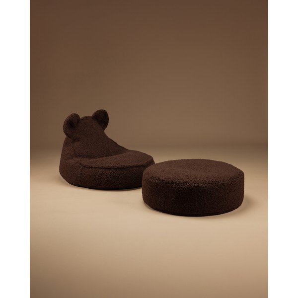 Tamno smeđa vreća za bebe od bouclé tkanine Warm Hazel – Wigiwama-image-1