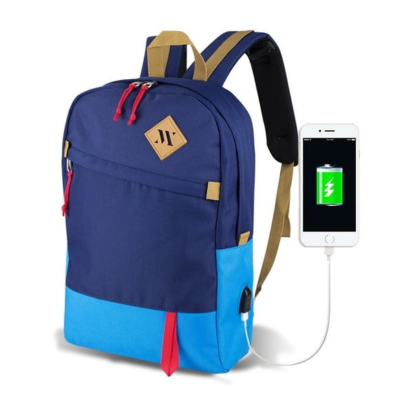 Plavi ruksak s USB priključkom My Valice FREEDOM Smart Bag Mavi