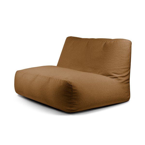 Smeđa vreća za sjedenje od bouclé tkanine Sofa Tube – SLOWDOWN