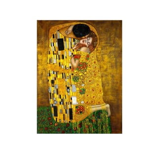 Zidna reprodukcija na platnu Gustav Klimt The Kiss, 30 x 40 cm