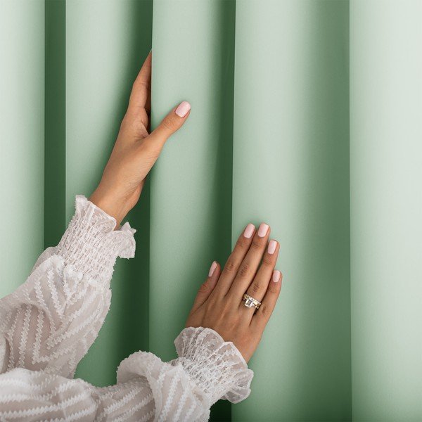 Mentol zelena zavjesa za djelomično zamračenje 140x270 cm Carli – Restilo-image-1