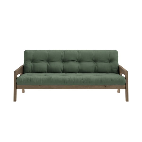 Zelena sofa na razvlačenje 204 cm Grab - Karup Design