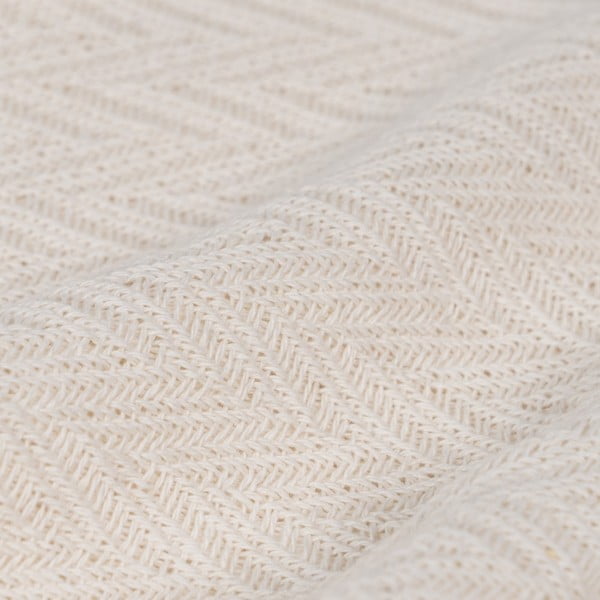 Krem prekrivač od recikliranog pamuka 180x260 cm Spike – Ixia-image-2