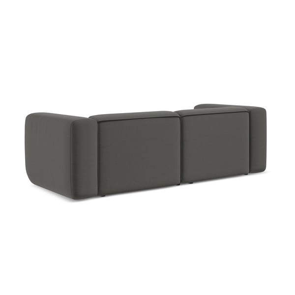 Siva baršunasti sofa 228 cm Ekahi – Makamii-image-4