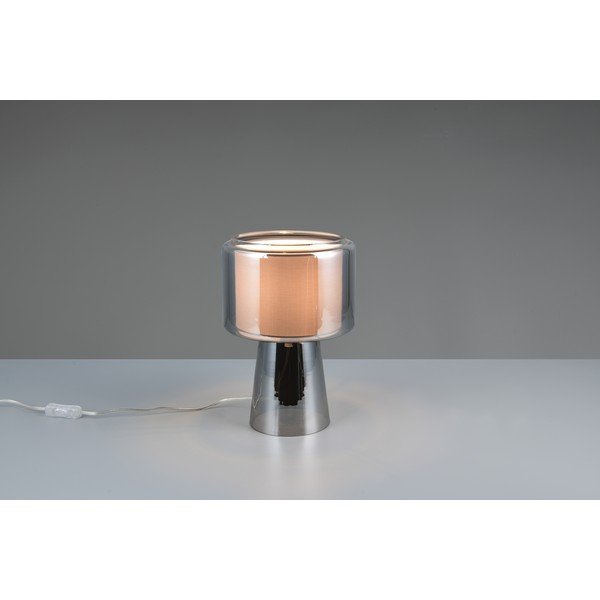 Siva stolna lampa (visina 29 cm) Rocka – Trio-image-4