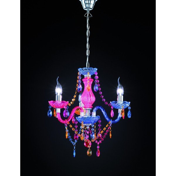 Metalna viseća svjetiljka sa sjenilom od akrilnog stakla ø 46 cm Lüster – Reality-image-2