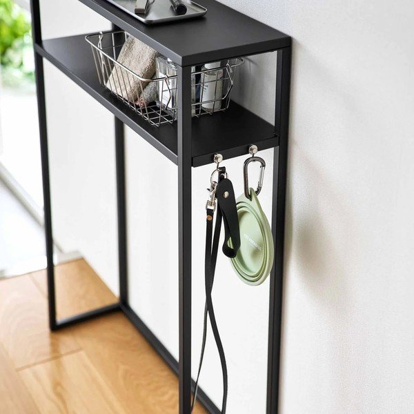 Crni metalni pomoćni stol 18x60 cm Tower – YAMAZAKI-image-4