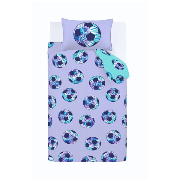Dječja posteljina za krevet za jednu osobu 135x200 cm Tie Dye Football – Catherine Lansfield