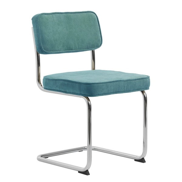 Tirkizna blagovaonska stolica od samta Rupert – Unique Furniture