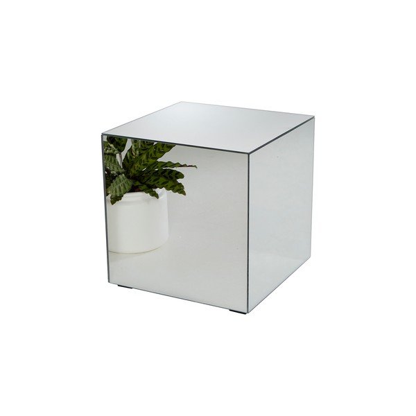 Stakleni pomoćni stol 45,5x45,5 cm Cube – Ellos Home-image-4