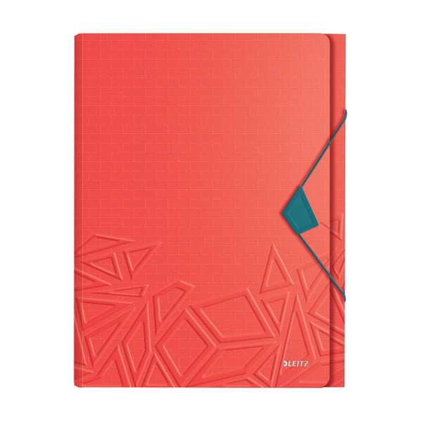 Crveni fascikl s pretincima Leitz 