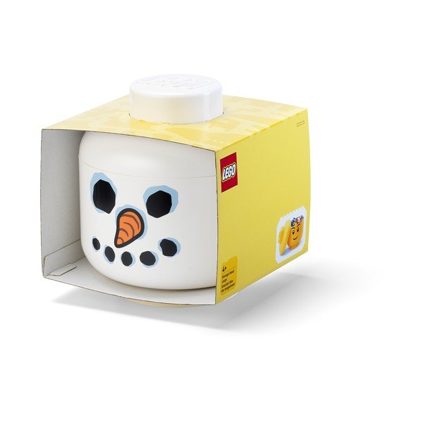 Bijela plastična dječja kutija za pohranu ø 24x27 cm Head Snowman L – LEGO®-image-2