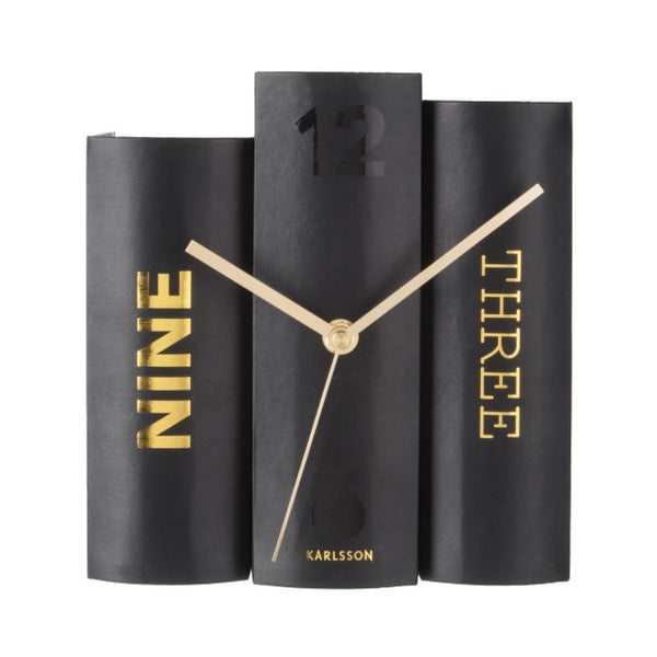 Crni stolni sat u obliku Karlssonovih knjiga-image-2