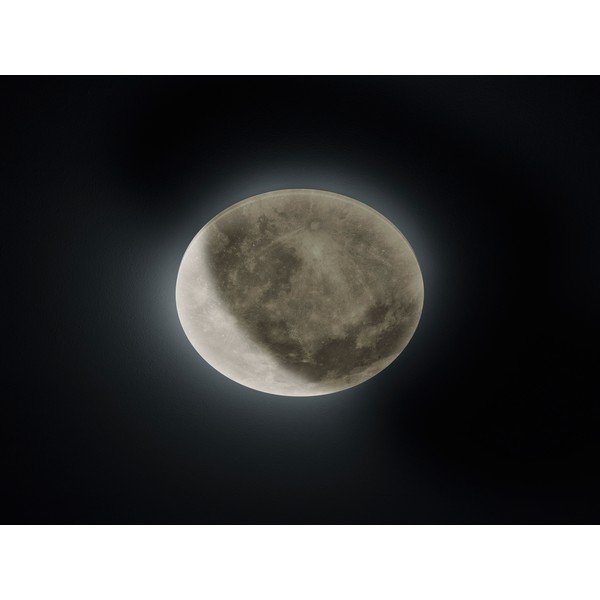 Svijetlo siva LED dječja stropna svjetiljka sa sjenilom od akrilnog stakla ø 40 cm Lunar – Trio-image-1