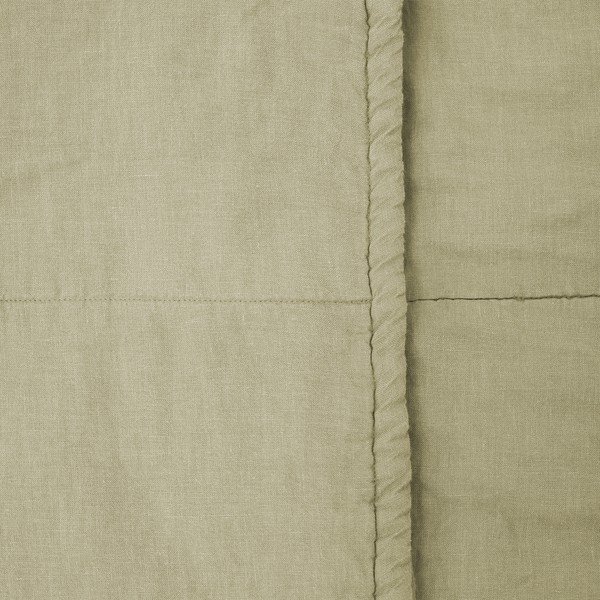 Dječji zeleni laneni pokrivač Linen Tales Naturel, 100 x 140 cm-image-1