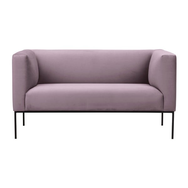 Prljavo roza baršunasta sofa Windsor & Co Sofas Neptune, 145 cm
