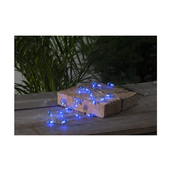 Plavi vanjski LED rasvjetni lanac Star Trading Globe Light, dužine 1,6 m