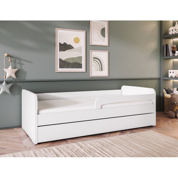 Bijeli dječji krevet s madracem/s podnicom 80x160 cm Duuli – ELTAP-image-1