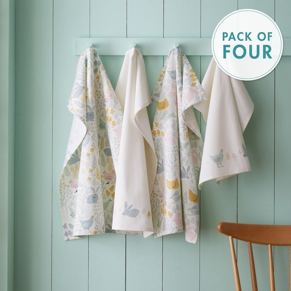 Pamučna kuhinjska krpa 4 kom 50x70 cm Cottage Friends – Catherine Lansfield-image-4