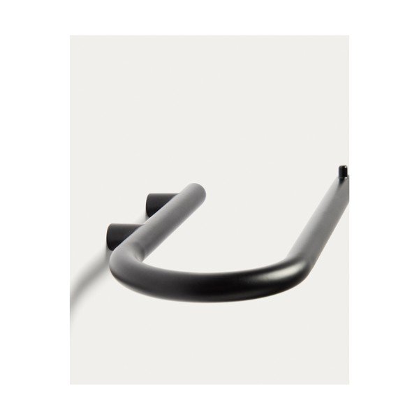 Crni zidni držač toaletnog papira od nehrđajućeg čelika Arely – Kave Home-image-2