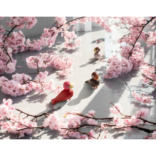 Kipić od masivnog drveta (visina 12,5 cm) Bird Flora – Kay Bojesen Denmark-image-1