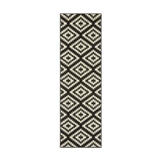 Crno-bijela staza Hanse Home Basic Nordic, 80 x 200 cm