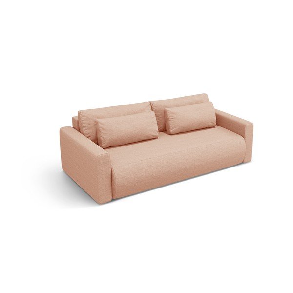 Ružičasta sklopiva/s prostorom za odlaganje sofa 238 cm Belfast – Cosmopolitan Design-image-4